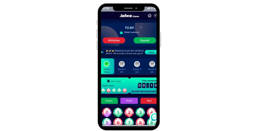 Complete the payment and the balance is credited